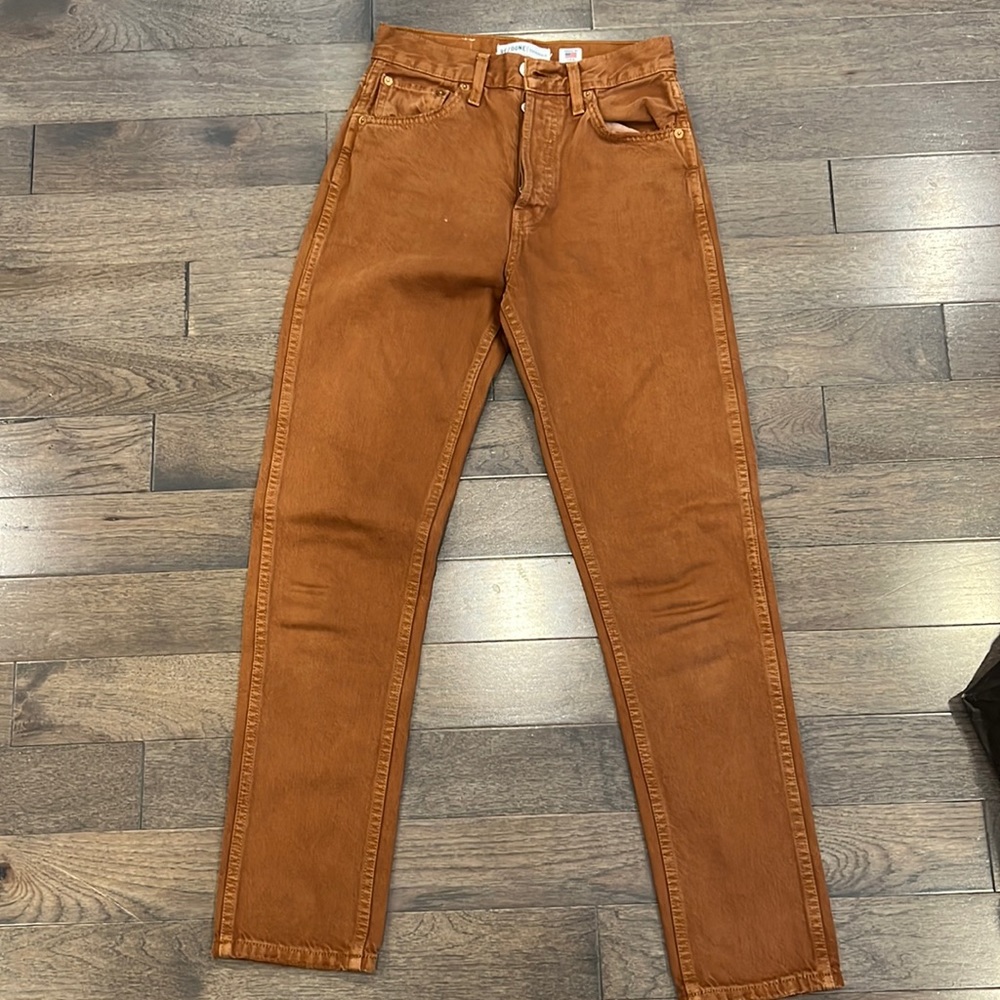 Re/done camel jeans
